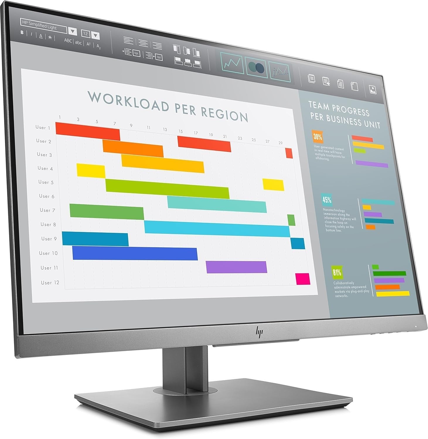 HP EliteDisplay E243i 24" IPS Monitor Tilt Swivel Pivot Height Adjustable