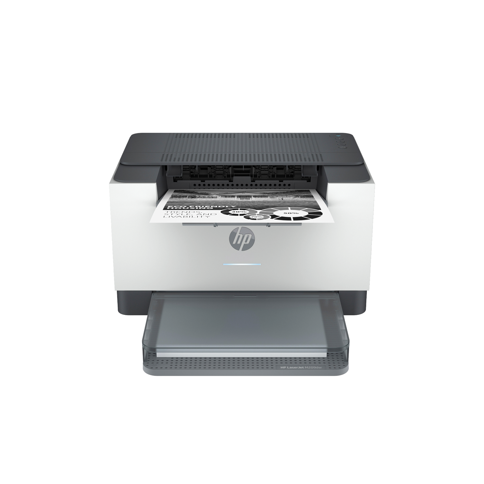 HP LaserJet M209dw Laser Printer Black And White 6GW62F with Toner