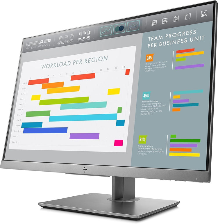 HP EliteDisplay E243i 24" IPS Monitor Tilt Swivel Pivot Height Adjustable