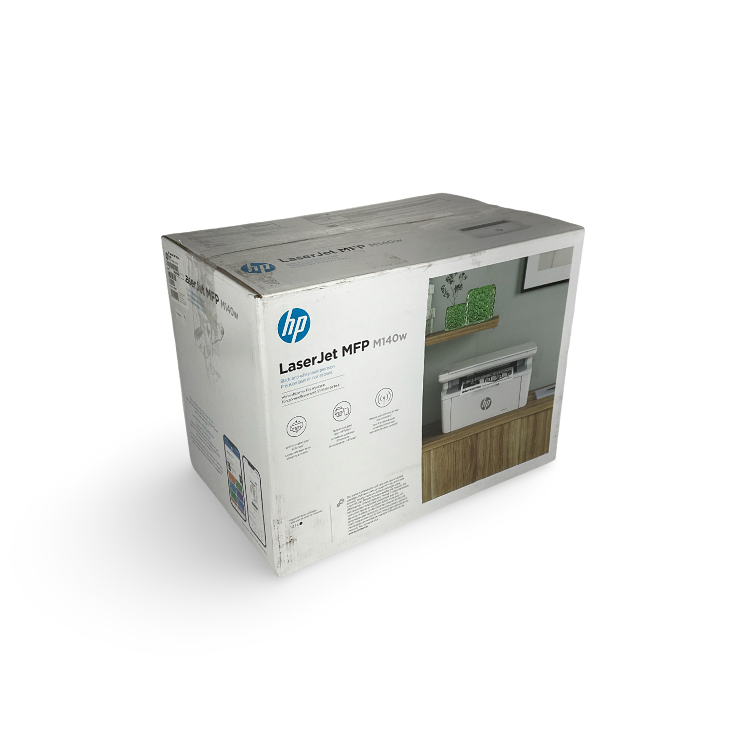 HP LaserJet MFP M140w Laser Printer Black And White 7MD72F with Toner