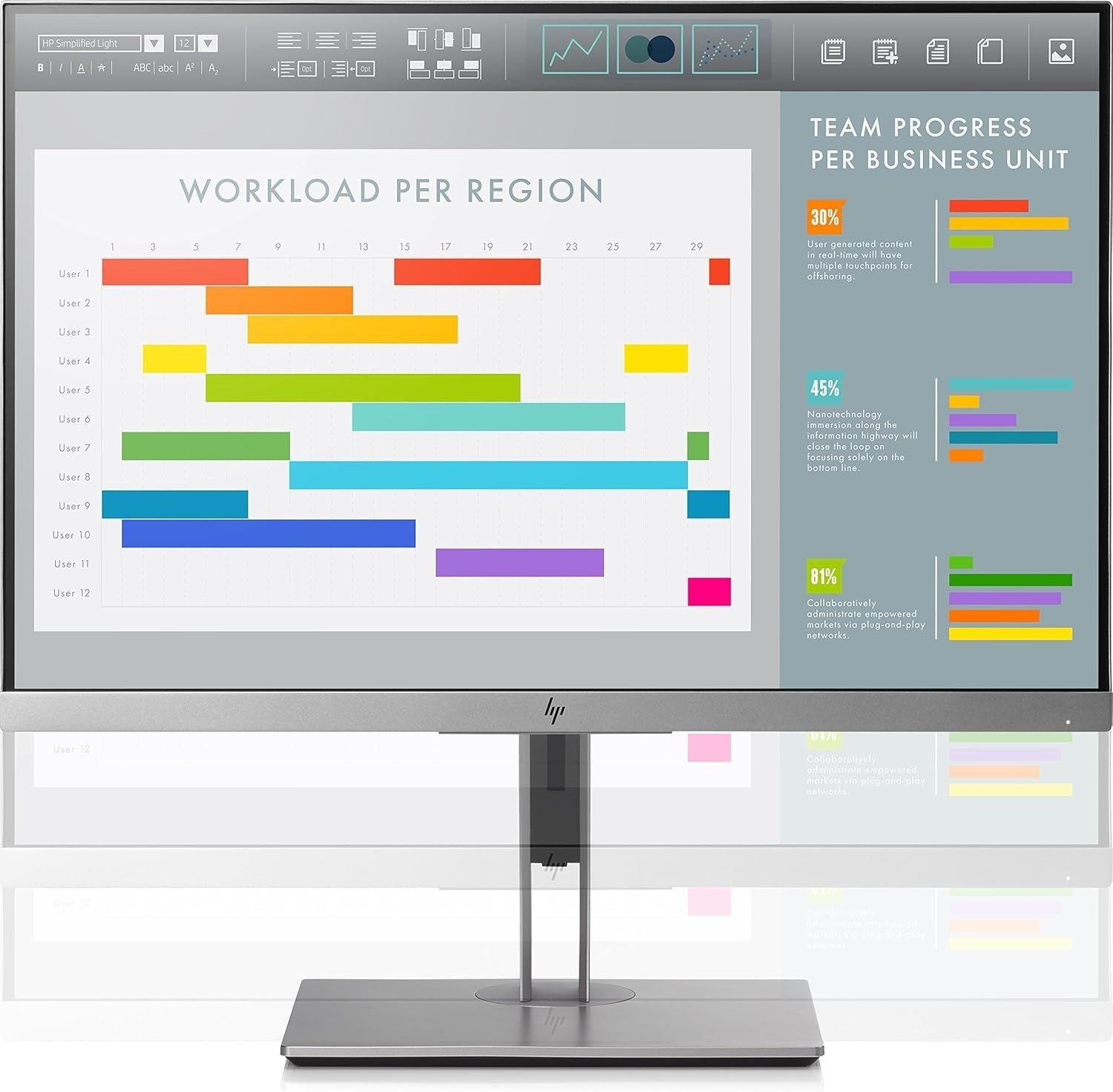 HP EliteDisplay E243i 24" IPS Monitor Tilt Swivel Pivot Height Adjustable