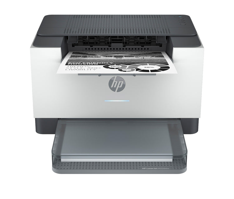 New HP LaserJet M209dw Laser Printer Black And White 6GW62F with Toner