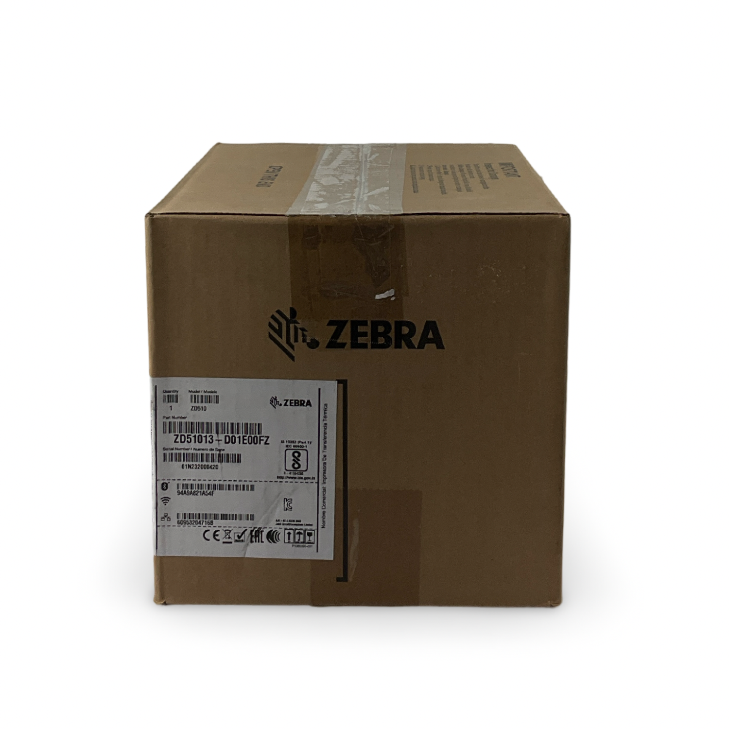 New Zebra ZD51013-D01E00FZ ZD510-HC 300dpi Wristband Barcode Printer