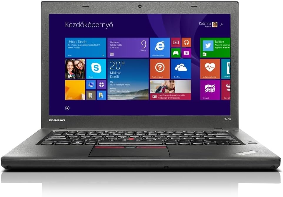 Lenovo ThinkPad T450 14" HD i5-5300U 8GB Ram 256GB SSD Intel HD Graphics 5500 Windows 10 Pro