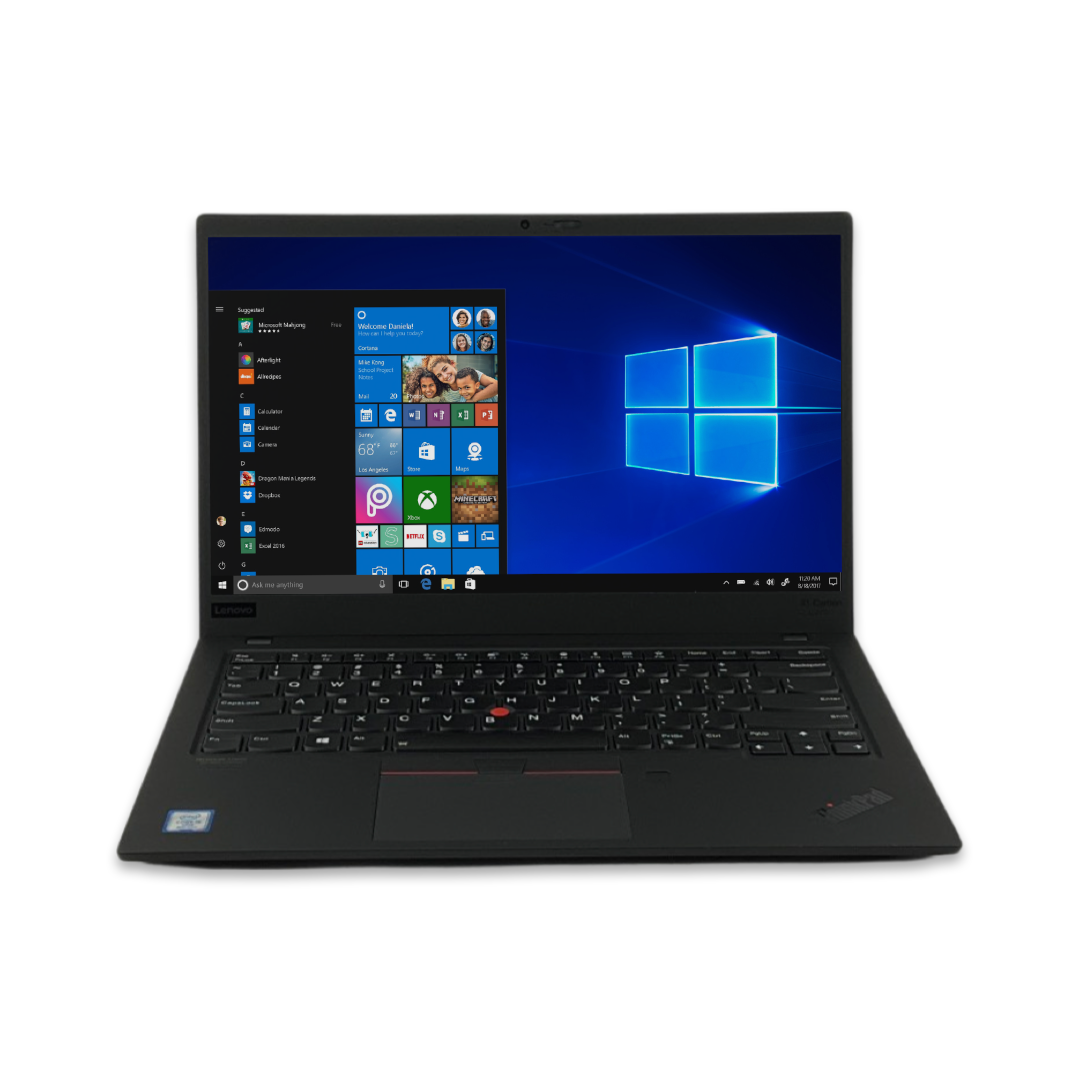 Lenovo ThinkPad X1 Carbon 7th Gen i5-8365U 8GB RAM 256GB SSD Intel UHD 620 Windows 10 Pro