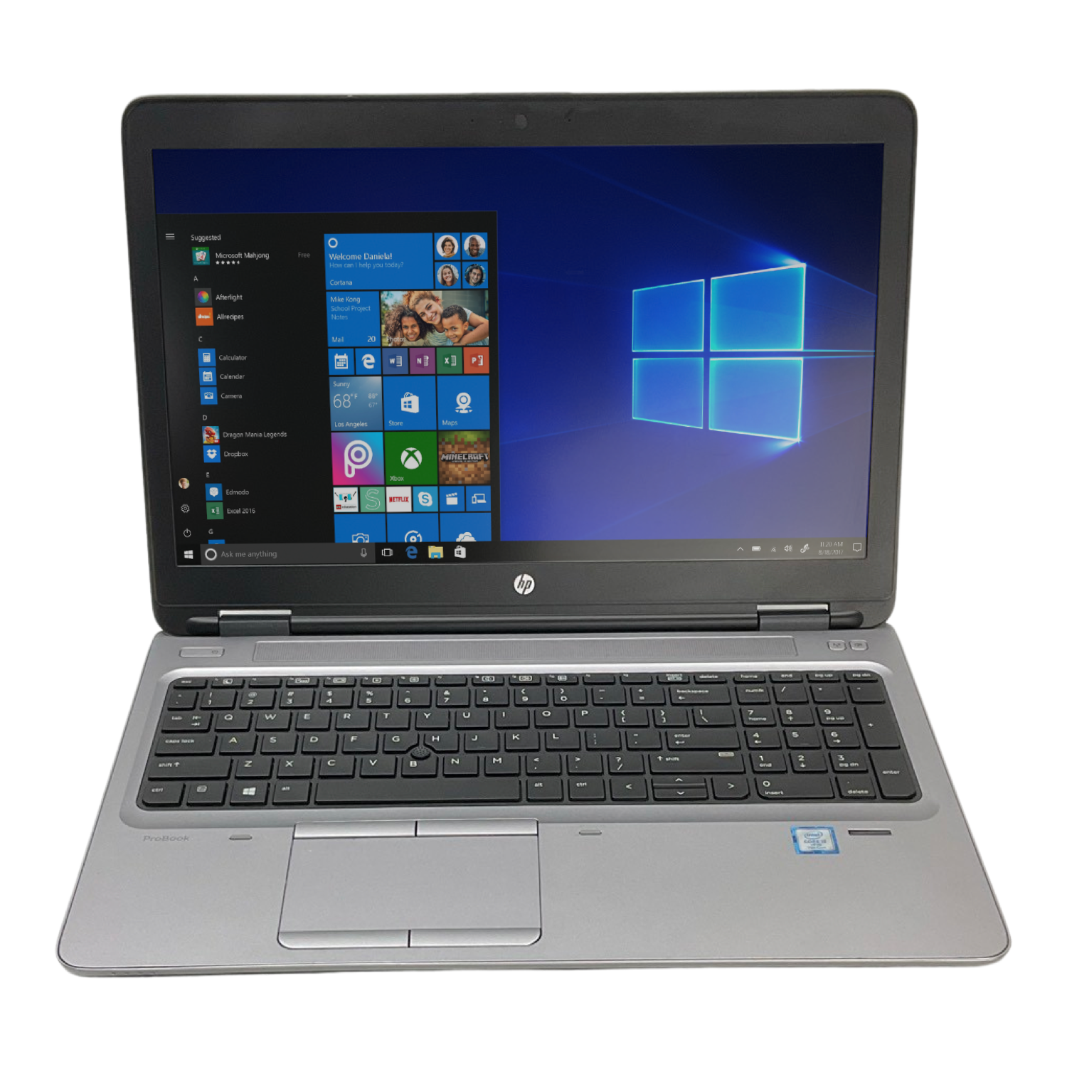 HP ProBook 650 G3 15.6" HD i5-7300U 16GB RAM 512GB SSD Windows 10 Pro