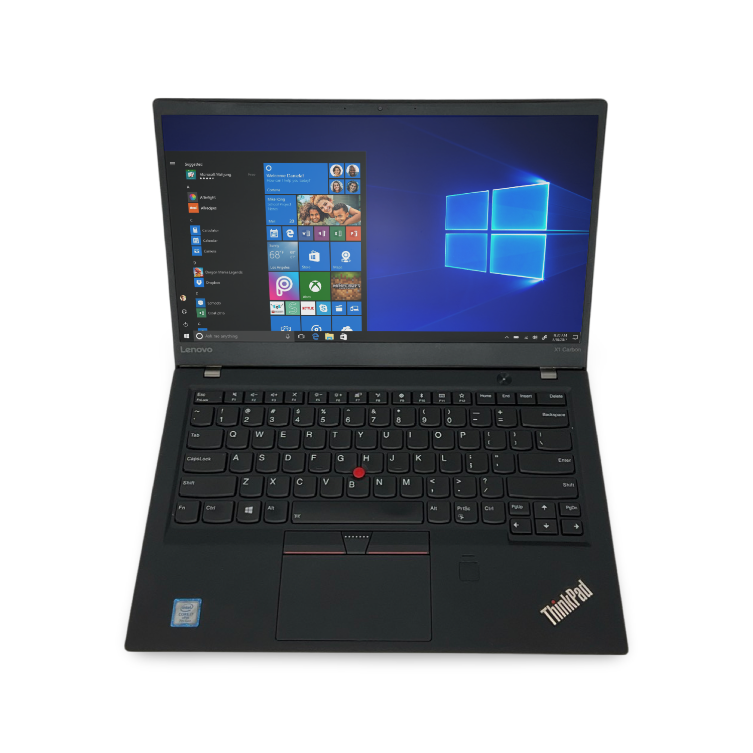 Lenovo ThinkPad X1 Carbon 5th Gen 14" FHD i7-7600U 16GB RAM 512GB SSD HD 620 Windows 10 Pro