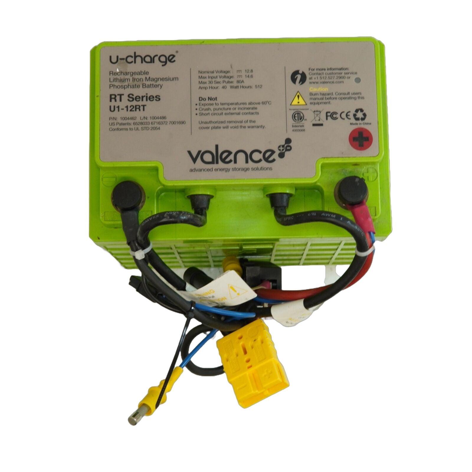 Valence U1-12RT 12.8V 40Ah Lithium Iron Magnesium Phosphate Battery